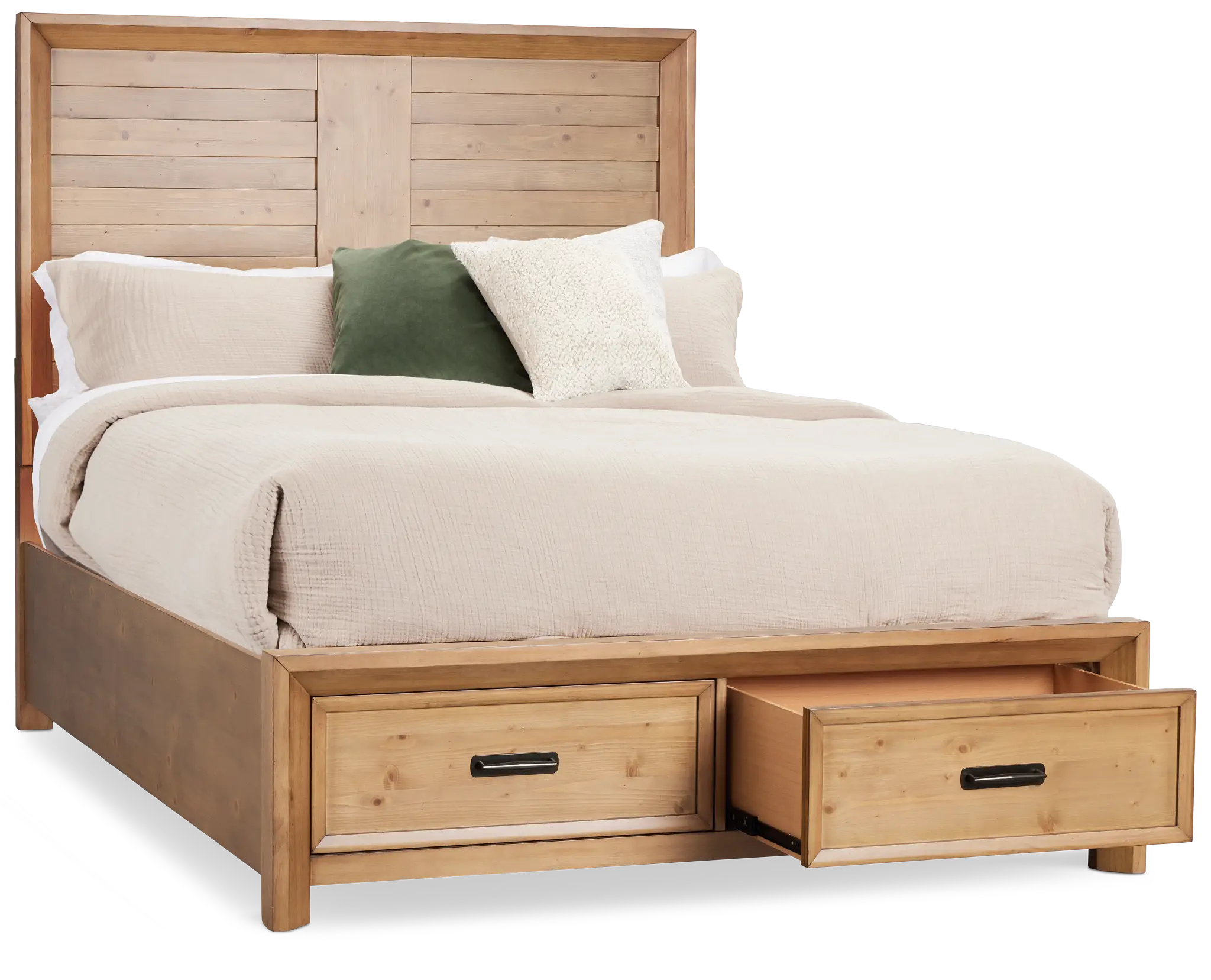 Vail Light Tone Panel Storage Bed Vail Light Tone Panel Storage Bed