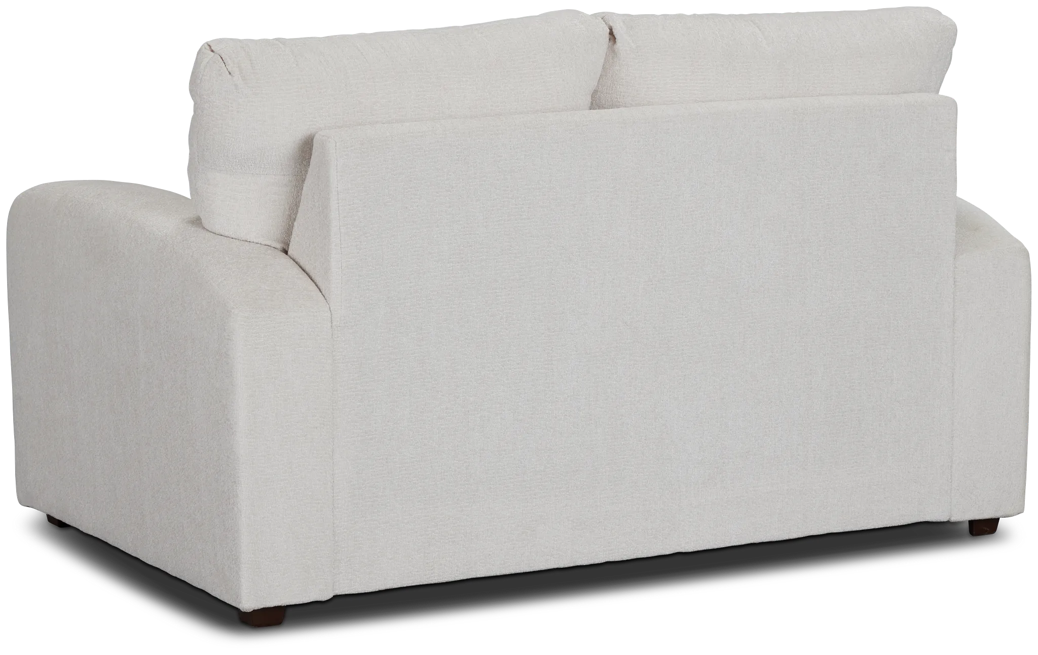 Colby White Micro Loveseat