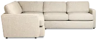 Maxwell Dark Gray Fabric Small Two-arm Sectional