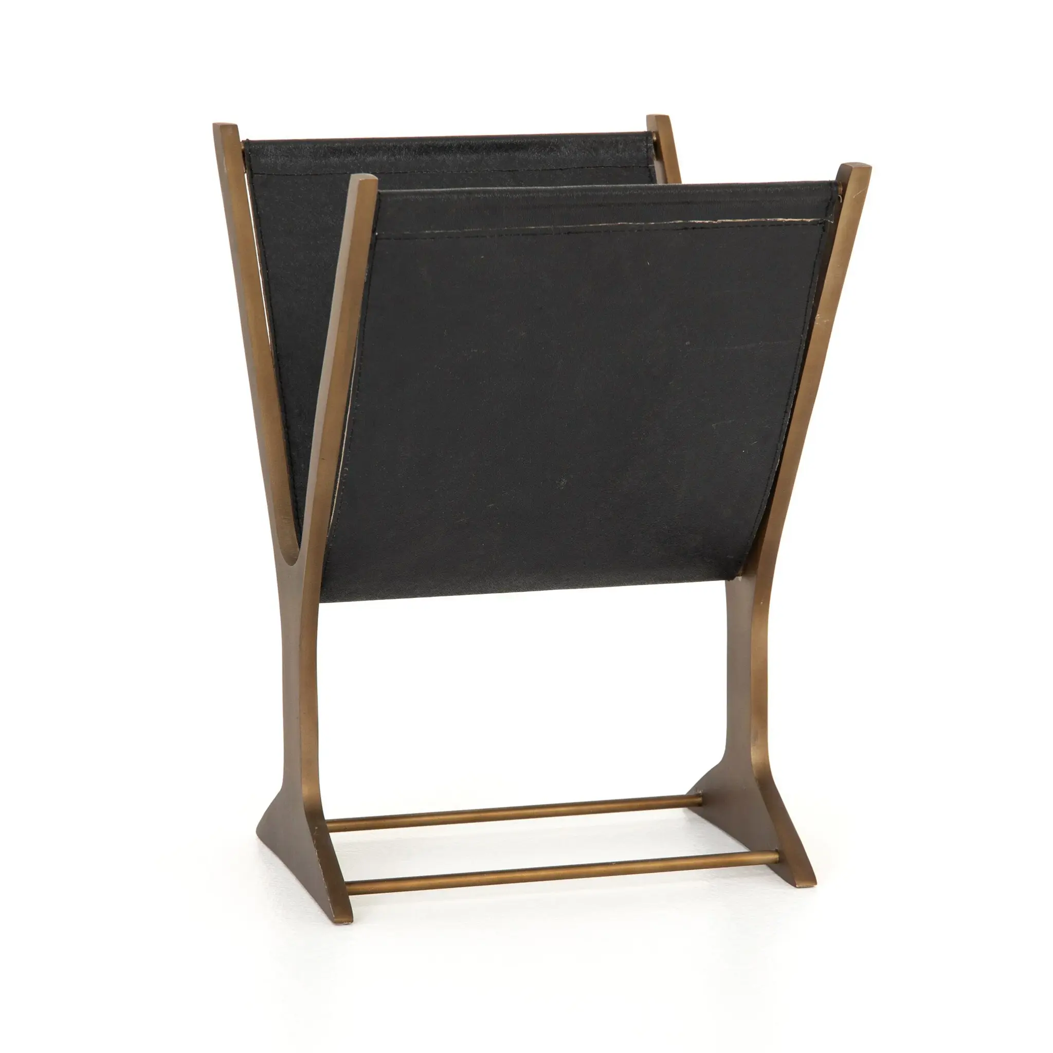 Four Hands Bani Brass Magazine Rack Four Hands Bani Brass Magazine Rack