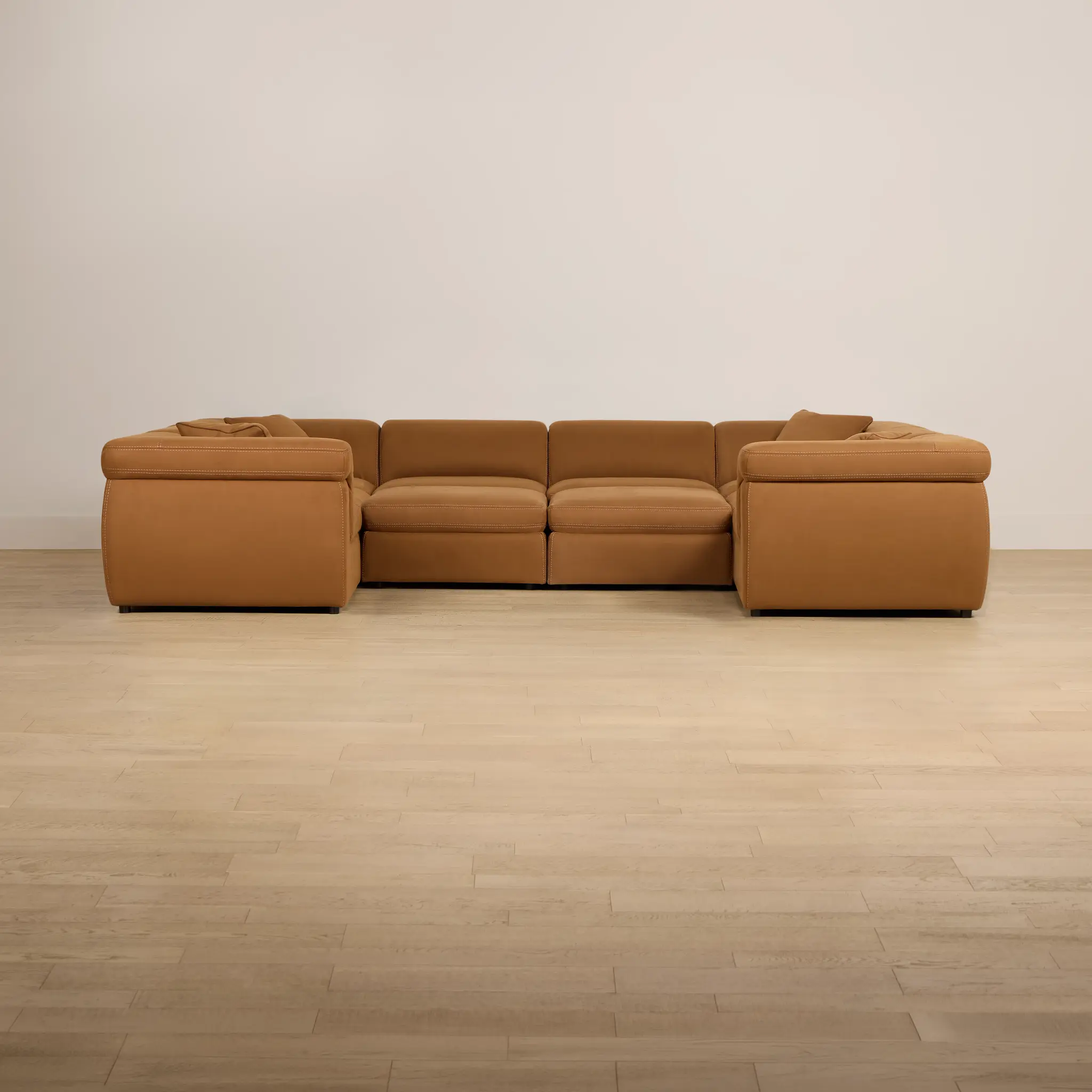 Aria Medium Brown Micro Immersive 10-piece Pit Sectional W/2 Speakers Aria Medium Brown Micro Immersive 10-piece Pit Sectional W/2 Speakers