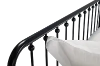Rory Black Metal Trundle Daybed