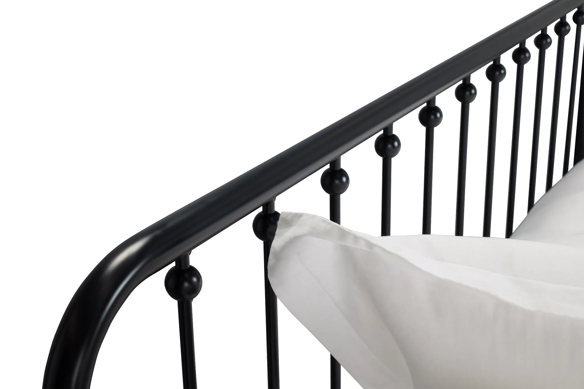 Rory Black Metal Trundle Daybed