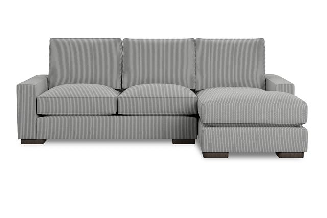 Edgewater Lucy Light Gray Right Chaise Sectional