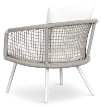 Antigua White Rope Arm Chair