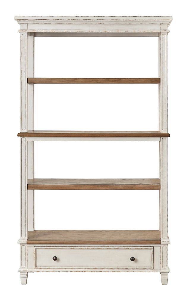 Realyn2 Two Tone Bookcase Home Office, Two Tone Bookcase