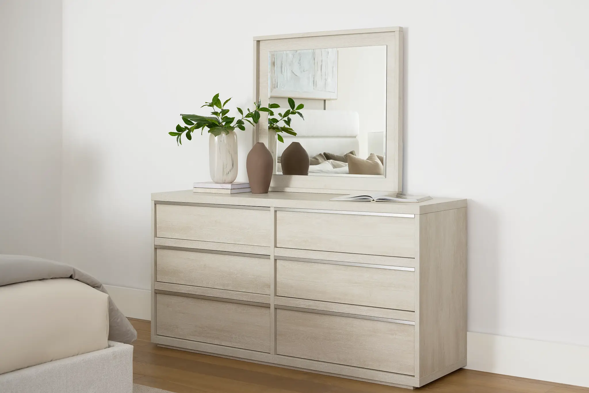 Capraia Light Tone Dresser & Mirror