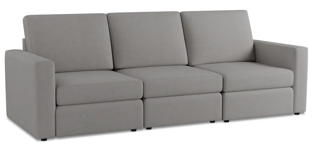 Citymod Light Gray Fabric 3-piece Modular Sofa Citymod Light Gray Fabric 3-piece Modular Sofa