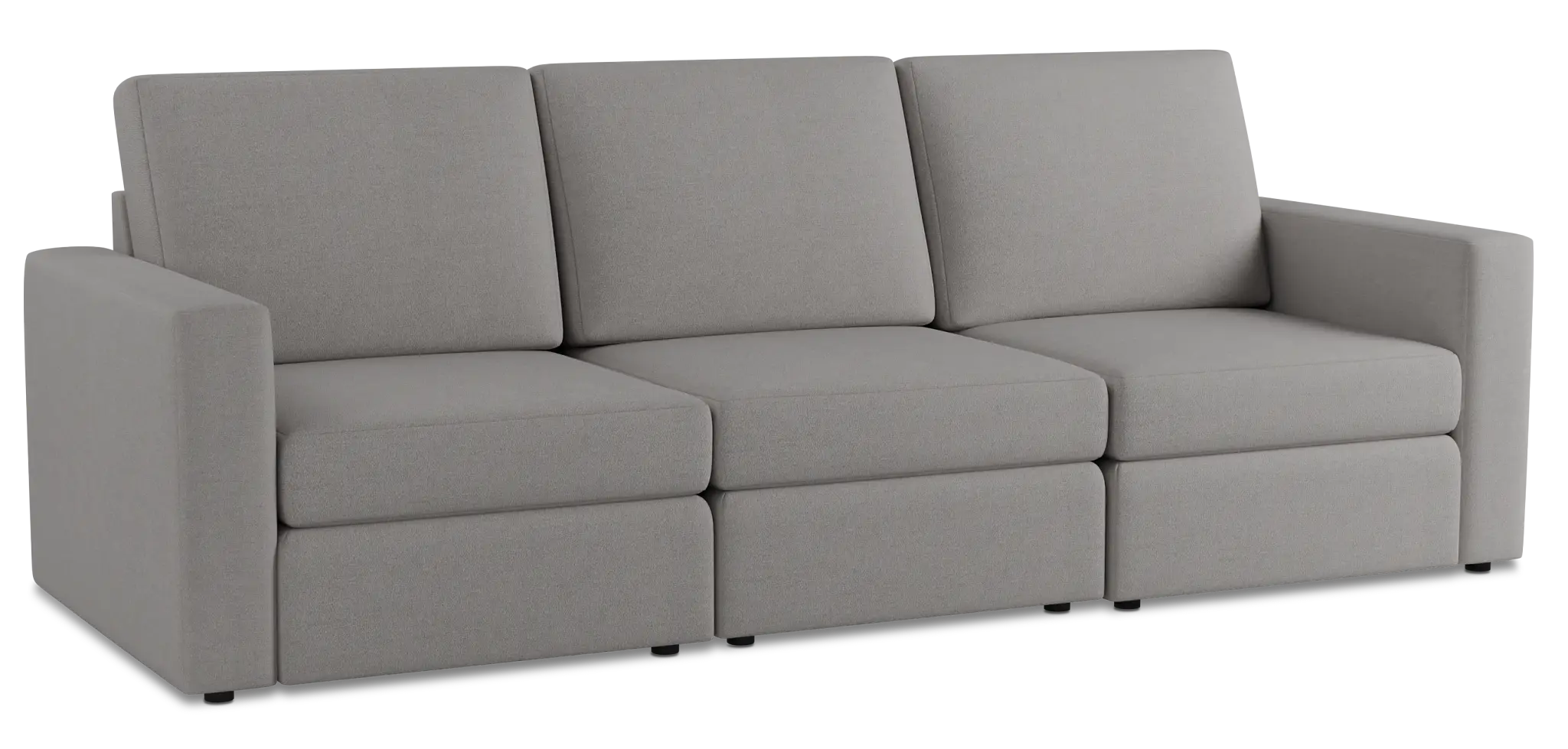 Citymod Light Gray Fabric 3-piece Modular Sofa Citymod Light Gray Fabric 3-piece Modular Sofa
