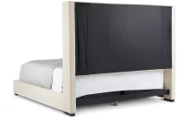 Lacey Beige Uph Platform Bed