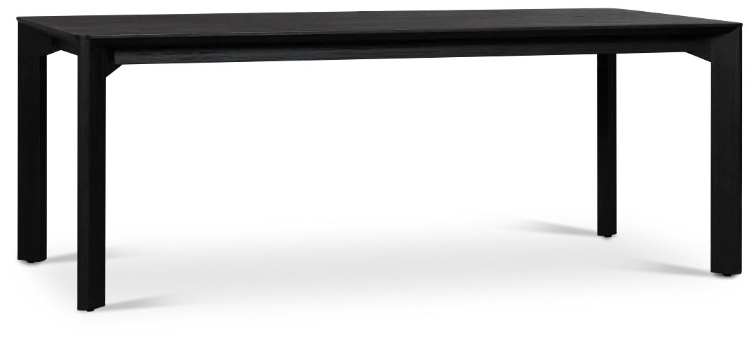 Santorini Black 79" Rectangular Table