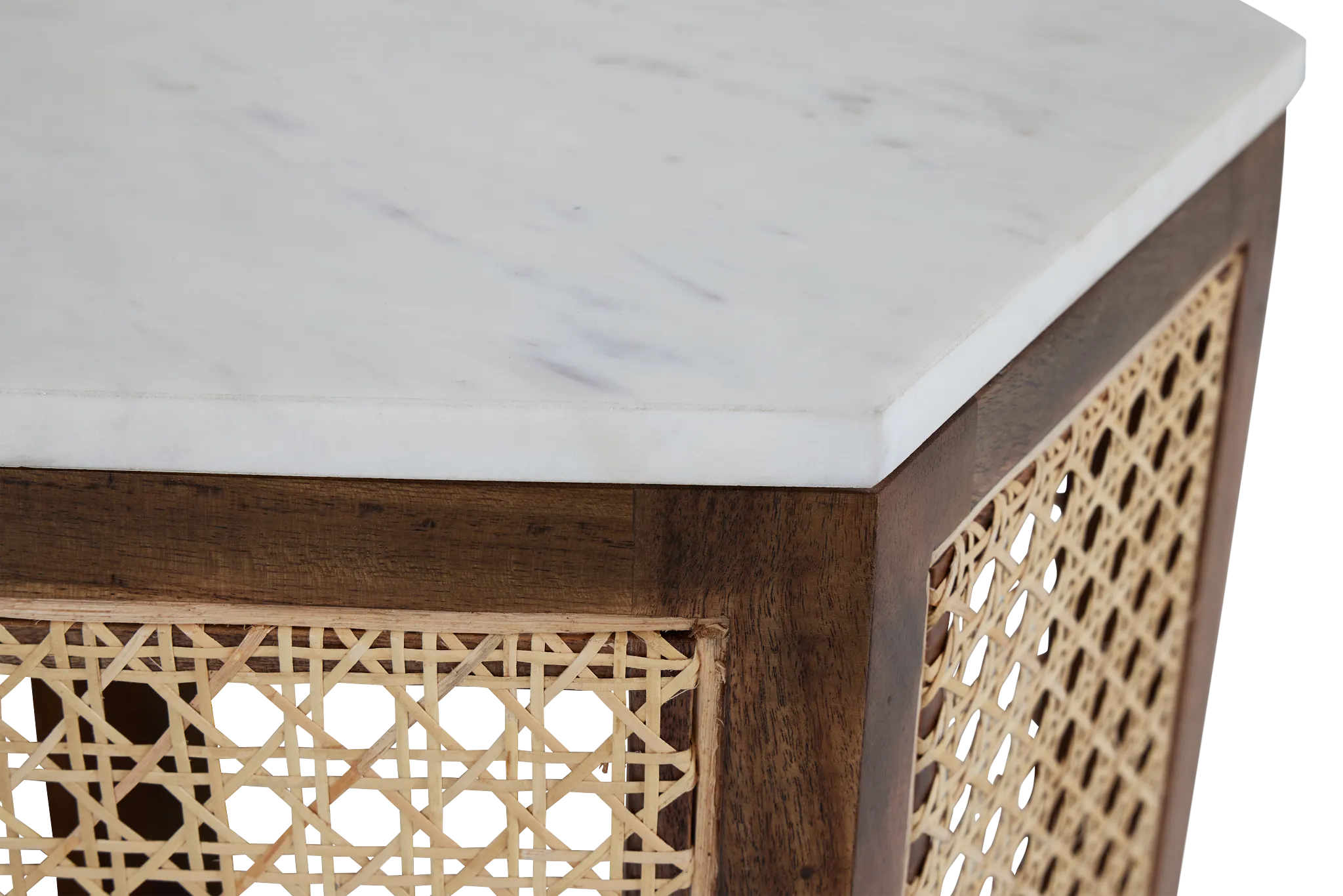 Reese White Accent Table