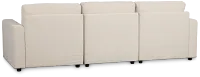 Addie Beige Fabric 3-piece Modular Storage Sofa