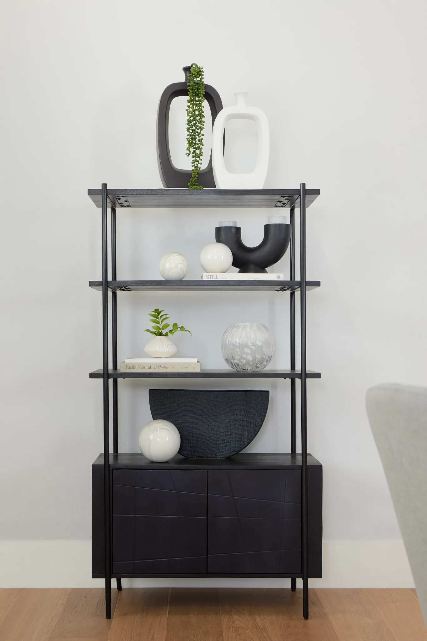Vale Dark Tone Bookcase