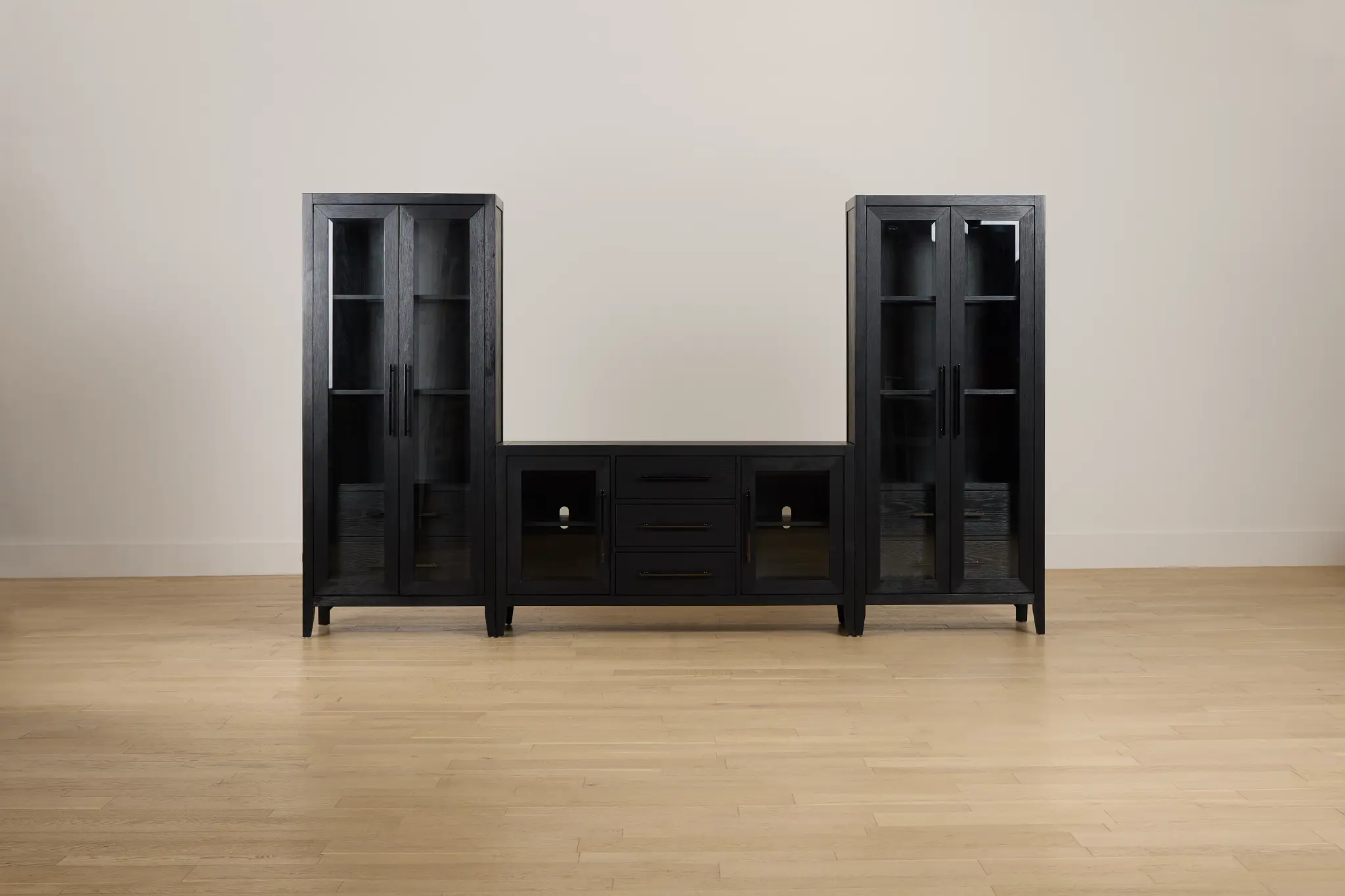 Alden Black 60" Entertainment Wall Alden Black 60" Entertainment Wall