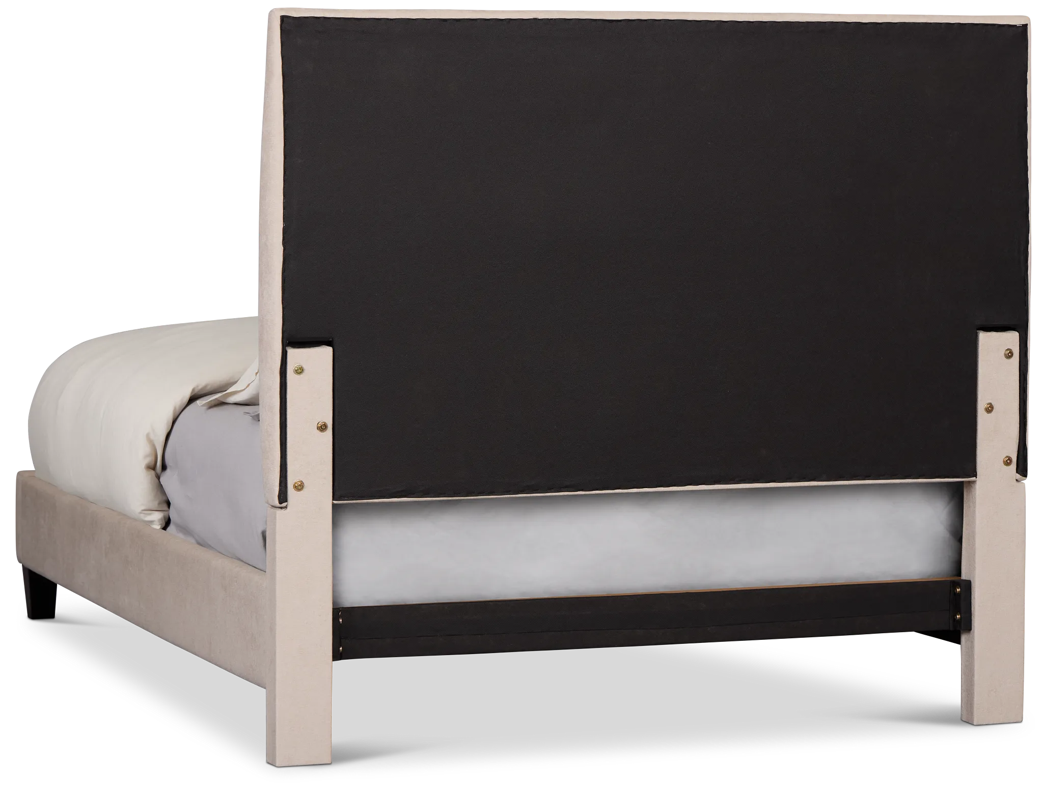 Lucy Taupe Uph Platform Bed