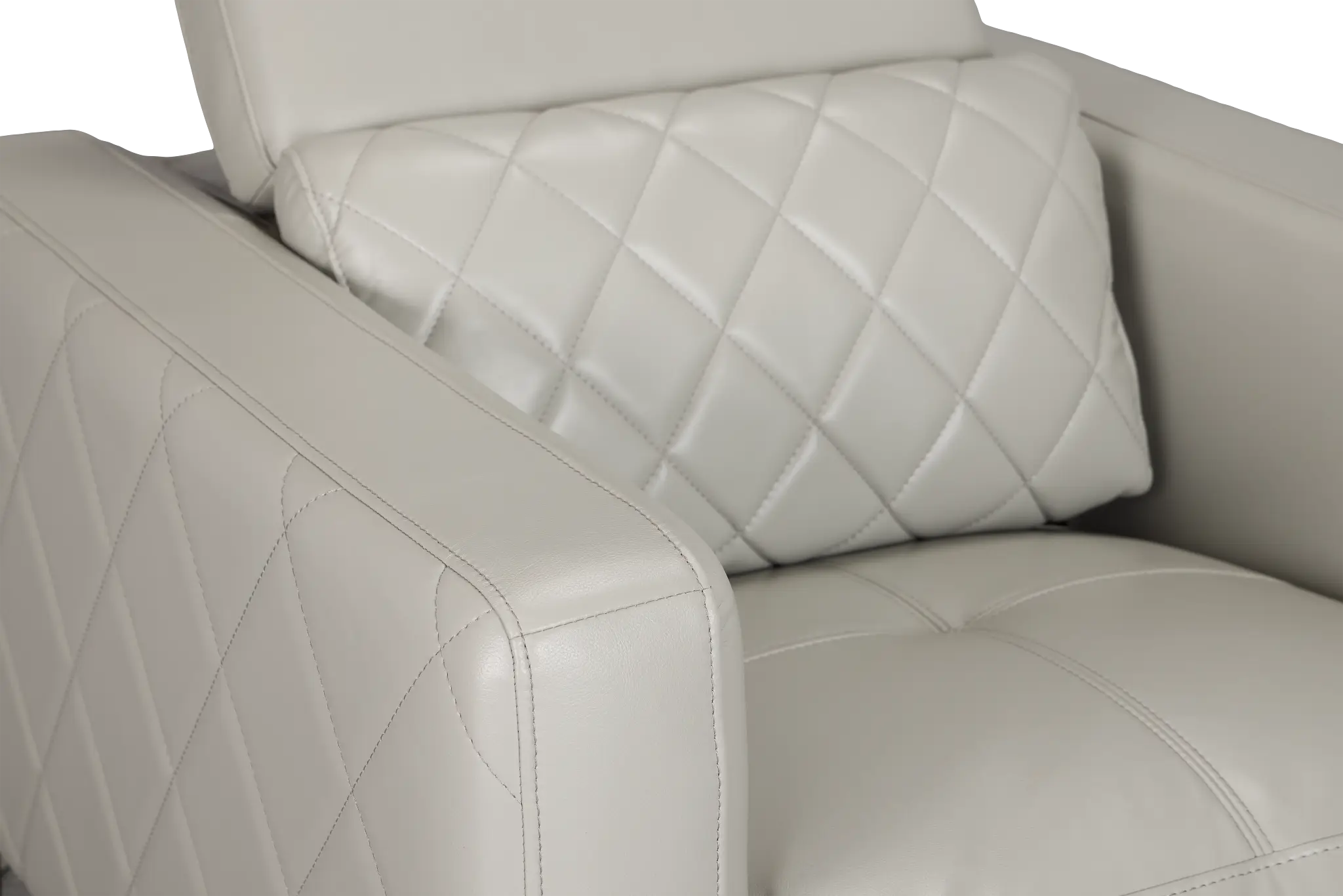 Ava Light Gray Micro Power Recliner Ava Light Gray Micro Power Recliner