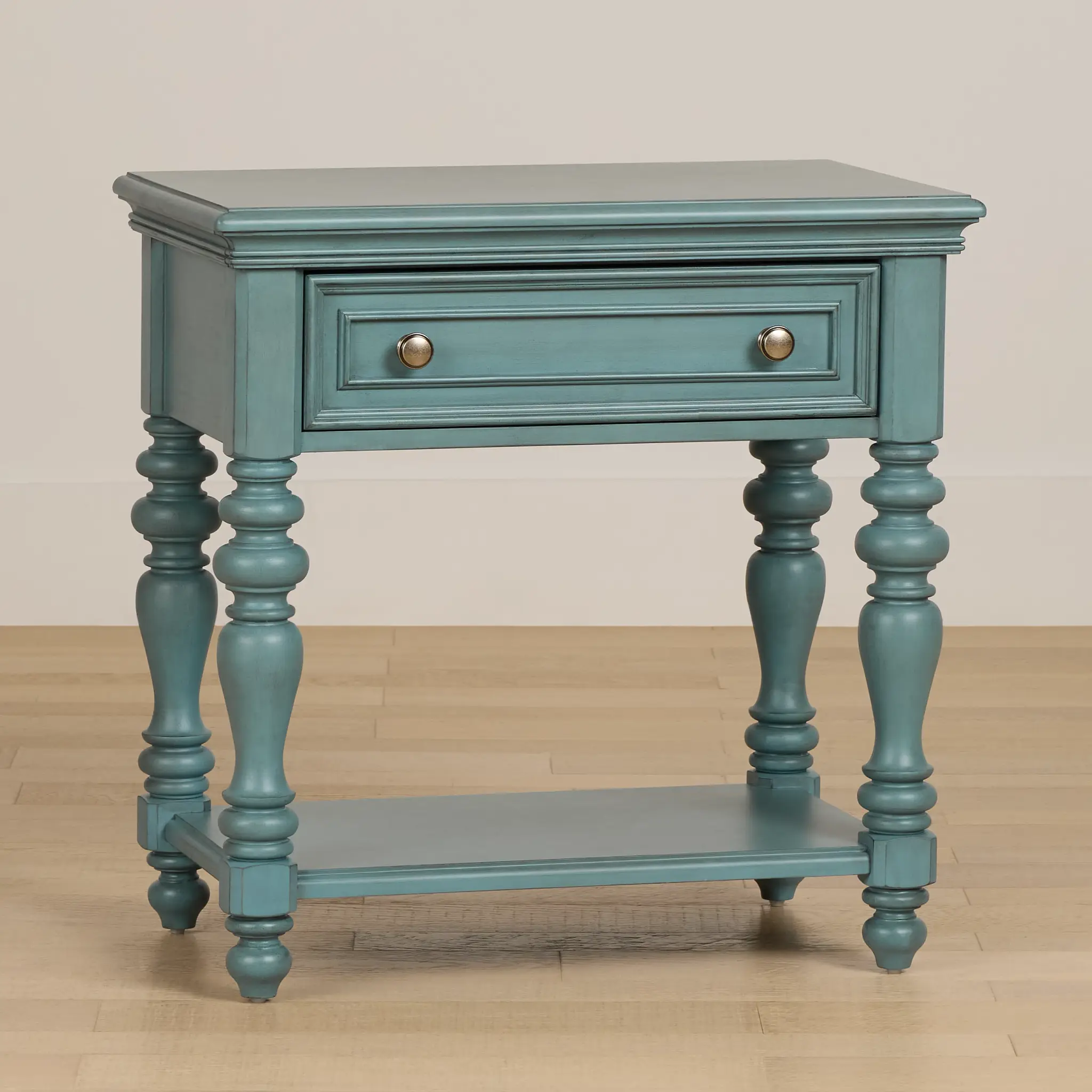 Savannah Teal 1-drawer Nightstand Savannah Teal 1-drawer Nightstand