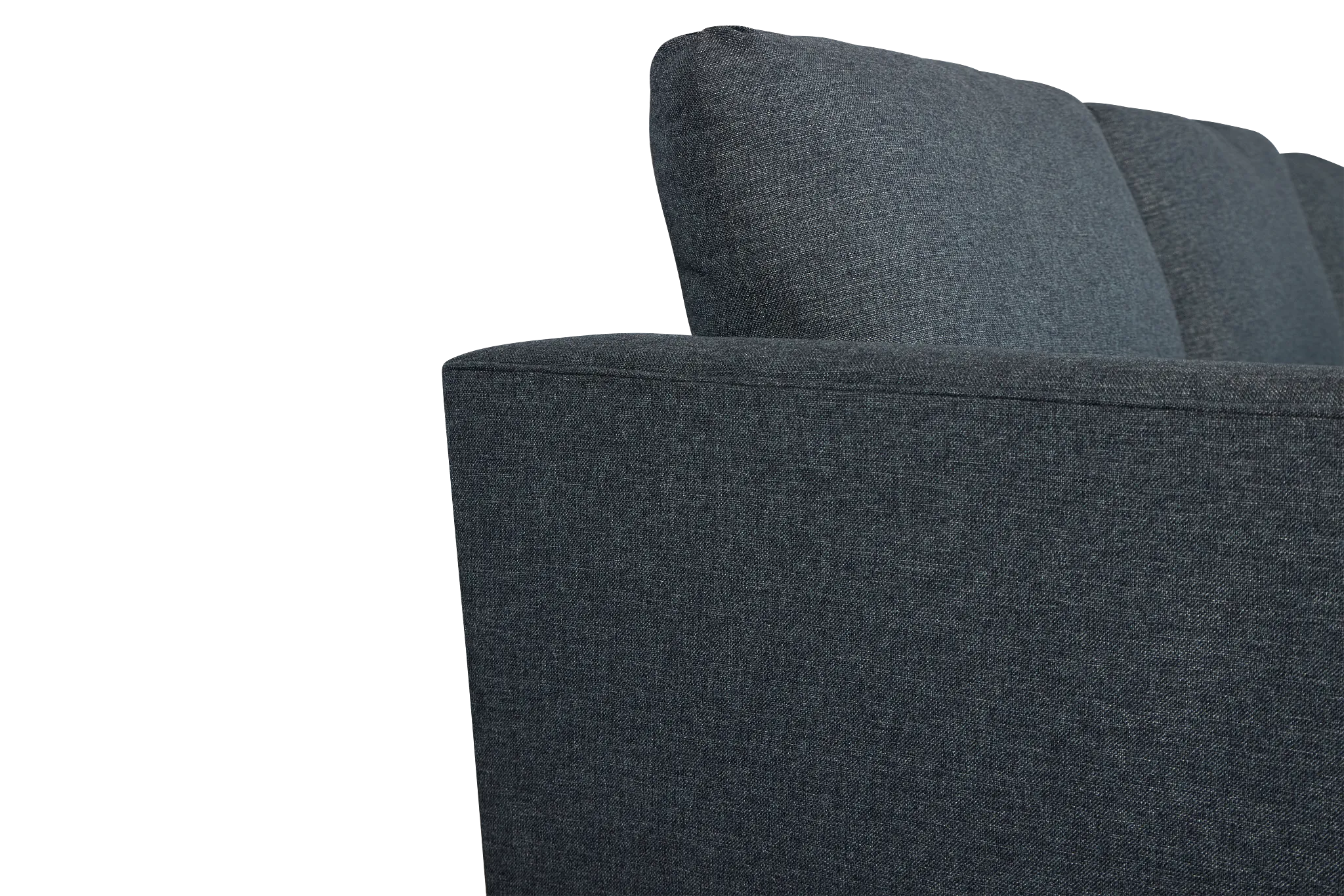 Noah Dark Blue Fabric Small Two-arm Sectional