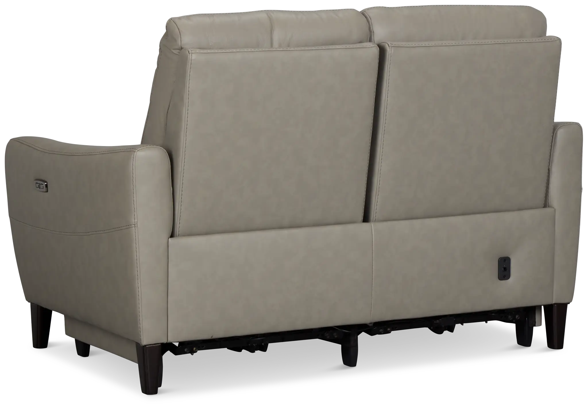 Keaton Gray Lthr/vinyl Power Reclining Loveseat W/ Power Headrest Keaton Gray Lthr/vinyl Power Reclining Loveseat W/ Power Headrest