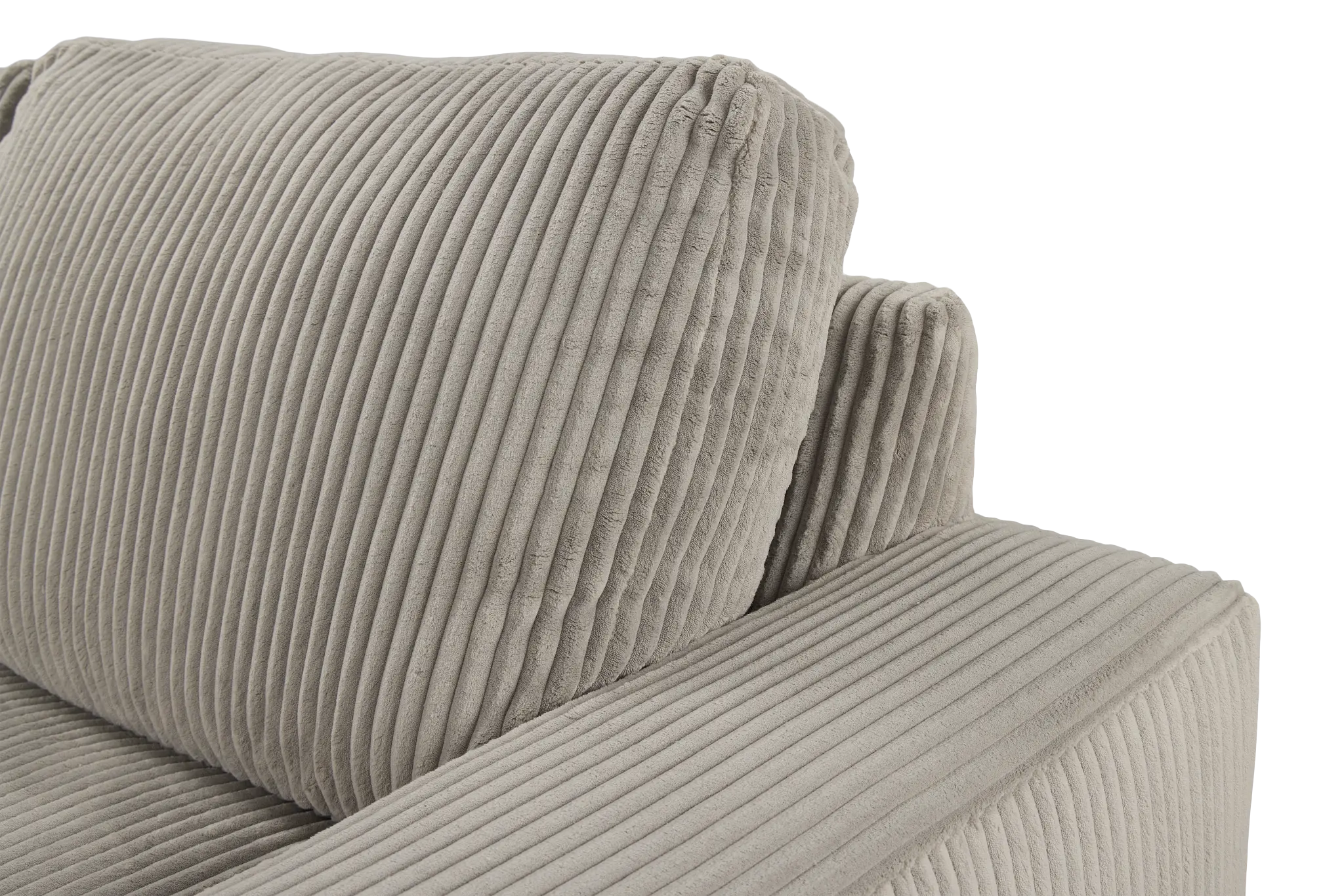 Charlie Gray Fabric Large Right Chaise Sectional Charlie Gray Fabric Large Right Chaise Sectional