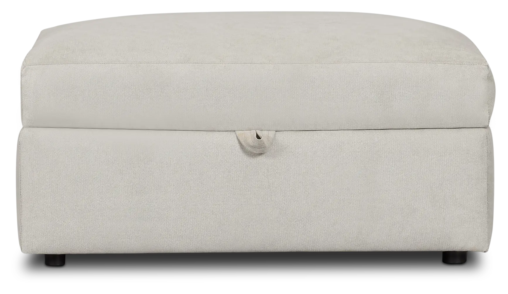 Hudson Gray Fabric Storage Ottoman Hudson Gray Fabric Storage Ottoman