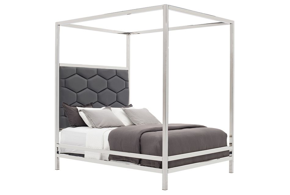 Cortina Gray Canopy Bed
