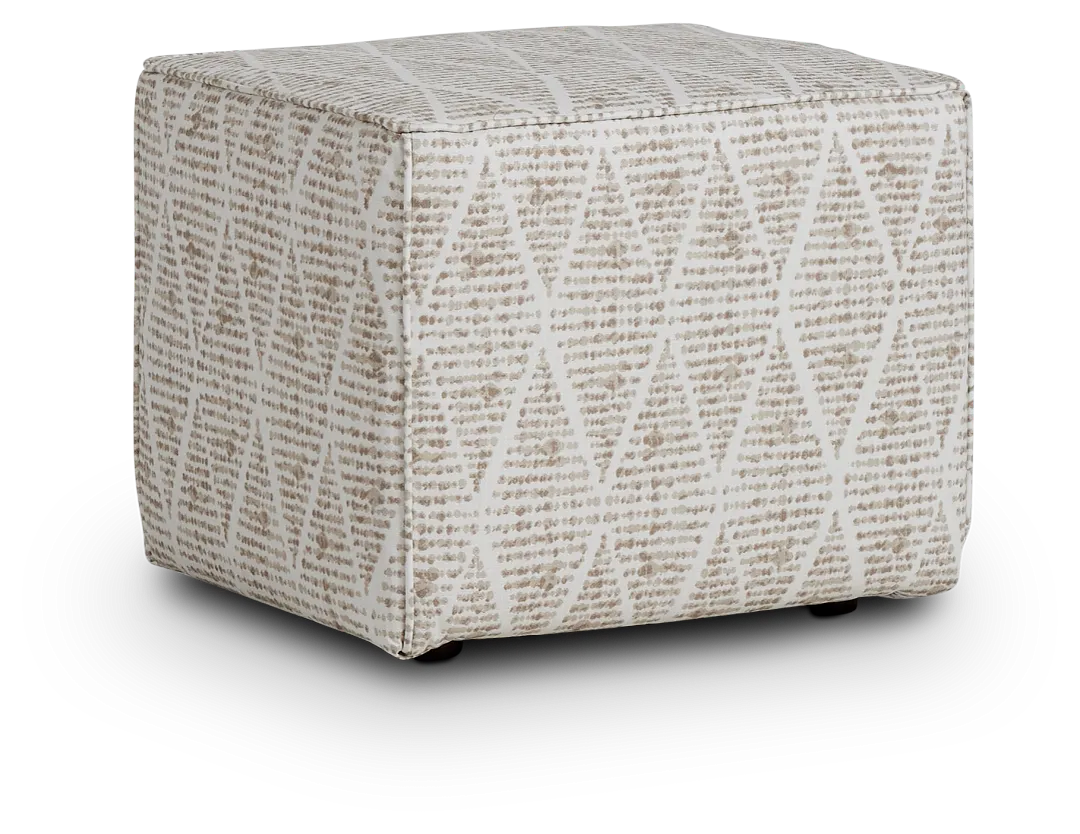 Foster Light Gray Indoor/outdoor Accent Ottoman