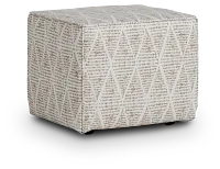 Foster Light Gray Indoor/outdoor Accent Ottoman