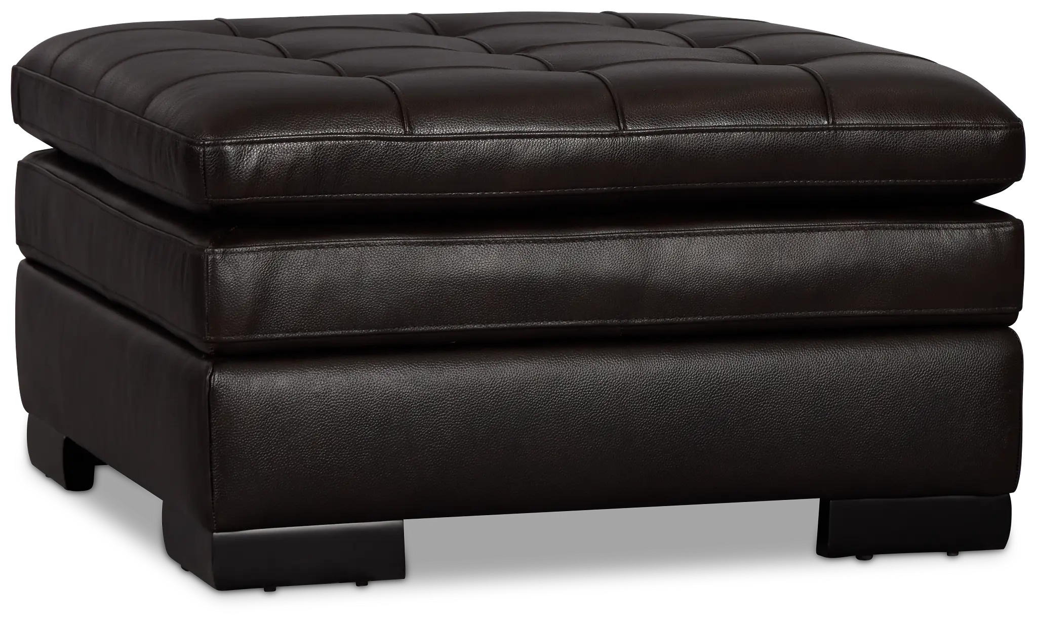 Braden Dark Brown Leather Storage Ottoman Braden Dark Brown Leather Storage Ottoman