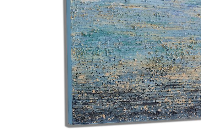 Seafoam Light Blue Canvas Wall Art