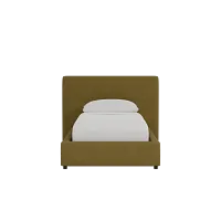 Grayton Elite Dark Green 44" Upholstered Platform Bed