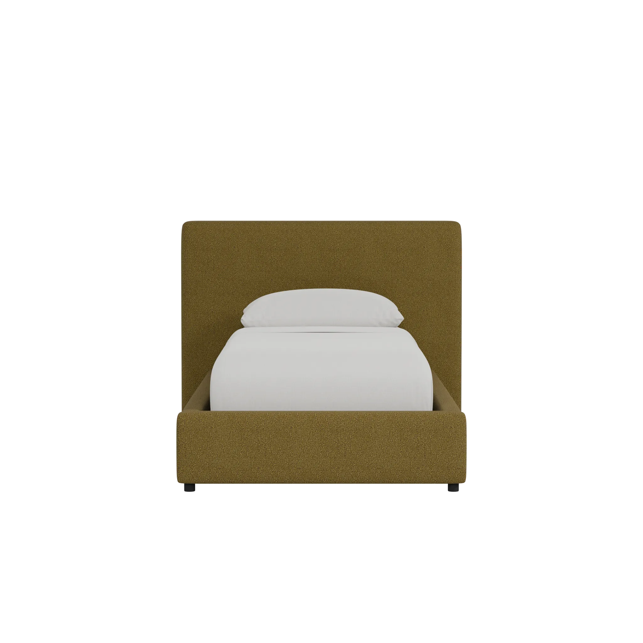 Grayton Elite Dark Green 44" Upholstered Platform Bed