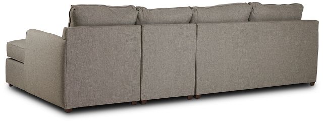 Asheville Brown Fabric Small Right Chaise Sectional (4)