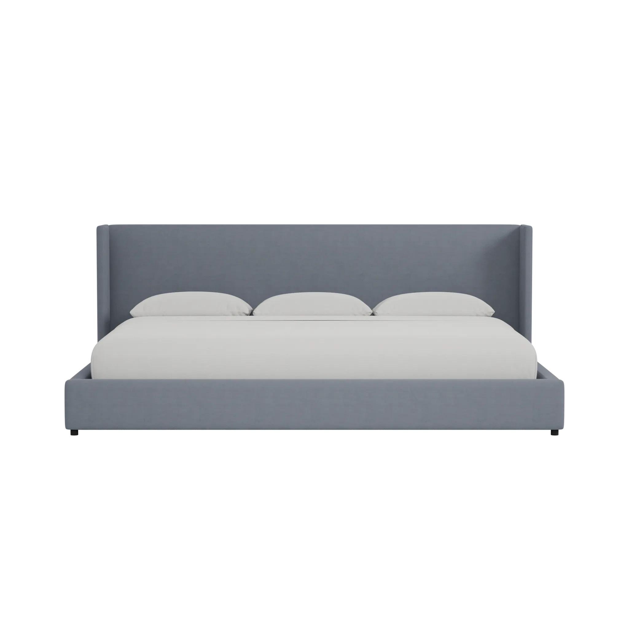 Captiva Joya Gray 48" Upholstered Shelter Bed