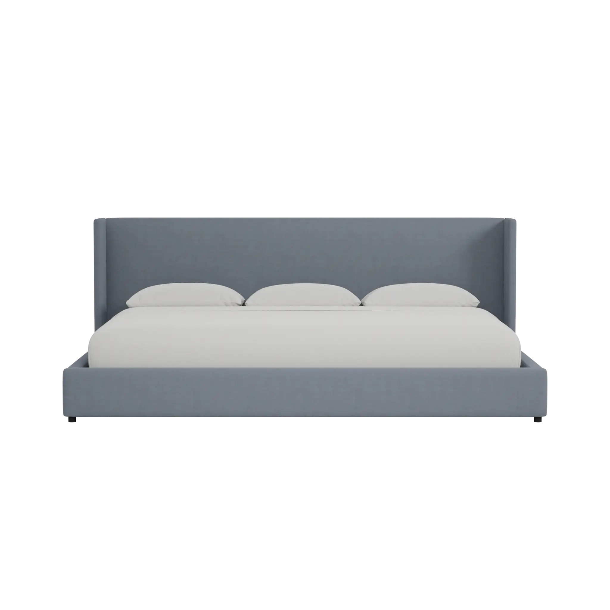 Captiva Joya Gray 48" Upholstered Shelter Bed Captiva Joya Gray 48" Upholstered Shelter Bed
