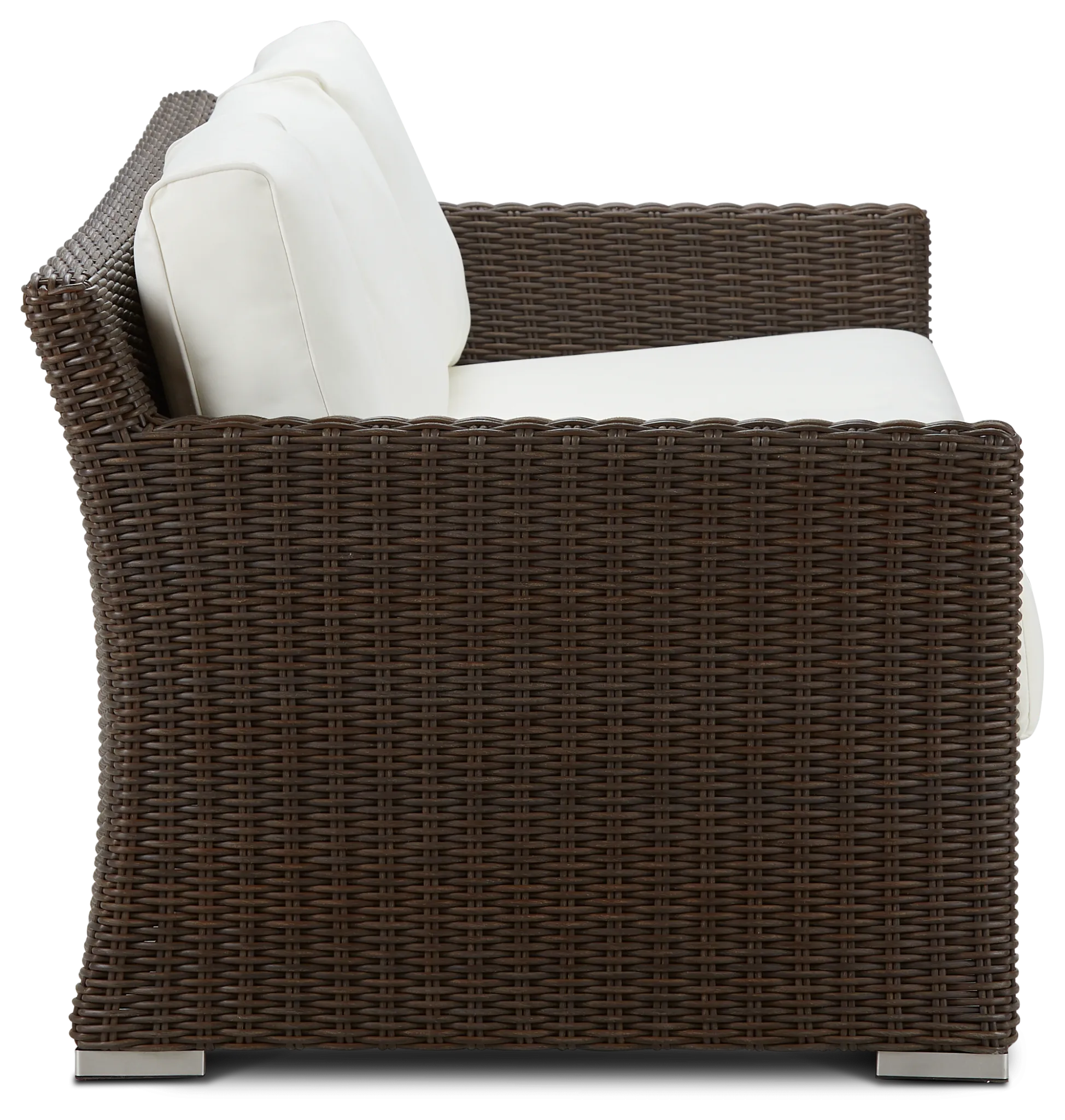 Southport White Woven Sofa