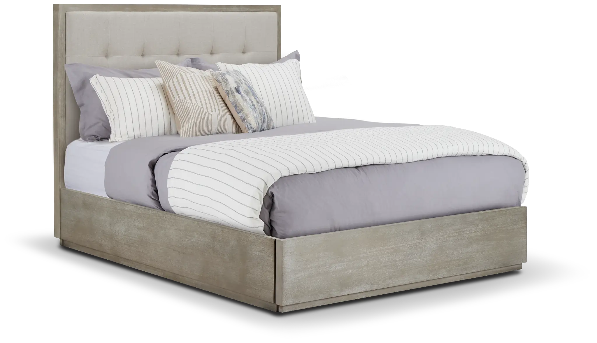 Madden Light Tone Wood Platform Storage Bed Madden Light Tone Wood Platform Storage Bed