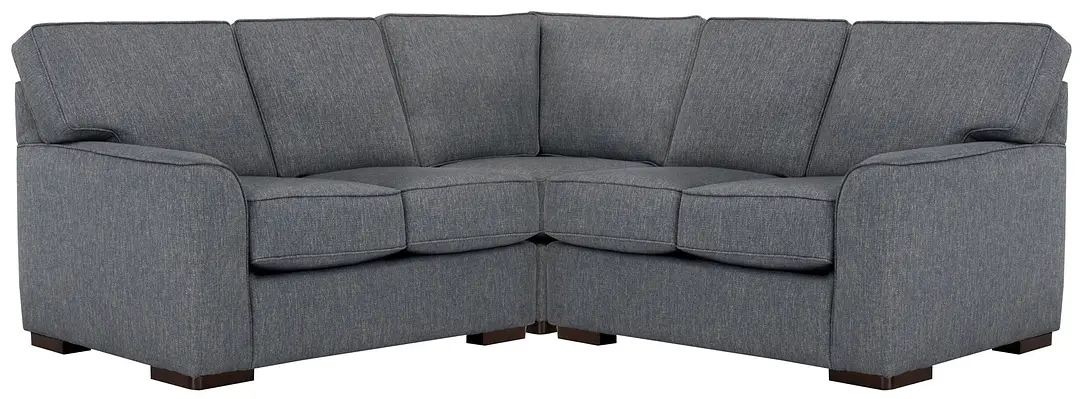 Austin Blue Fabric Small Two-arm Sectional Austin Blue Fabric Small Two-arm Sectional