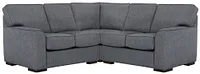 Austin Blue Fabric Small Two-arm Sectional