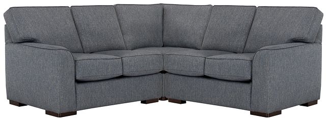 Austin Blue Fabric Small Two-arm Sectional (0)