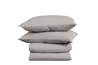 Rest & Renew Linen Blend Gray Duvet Set
