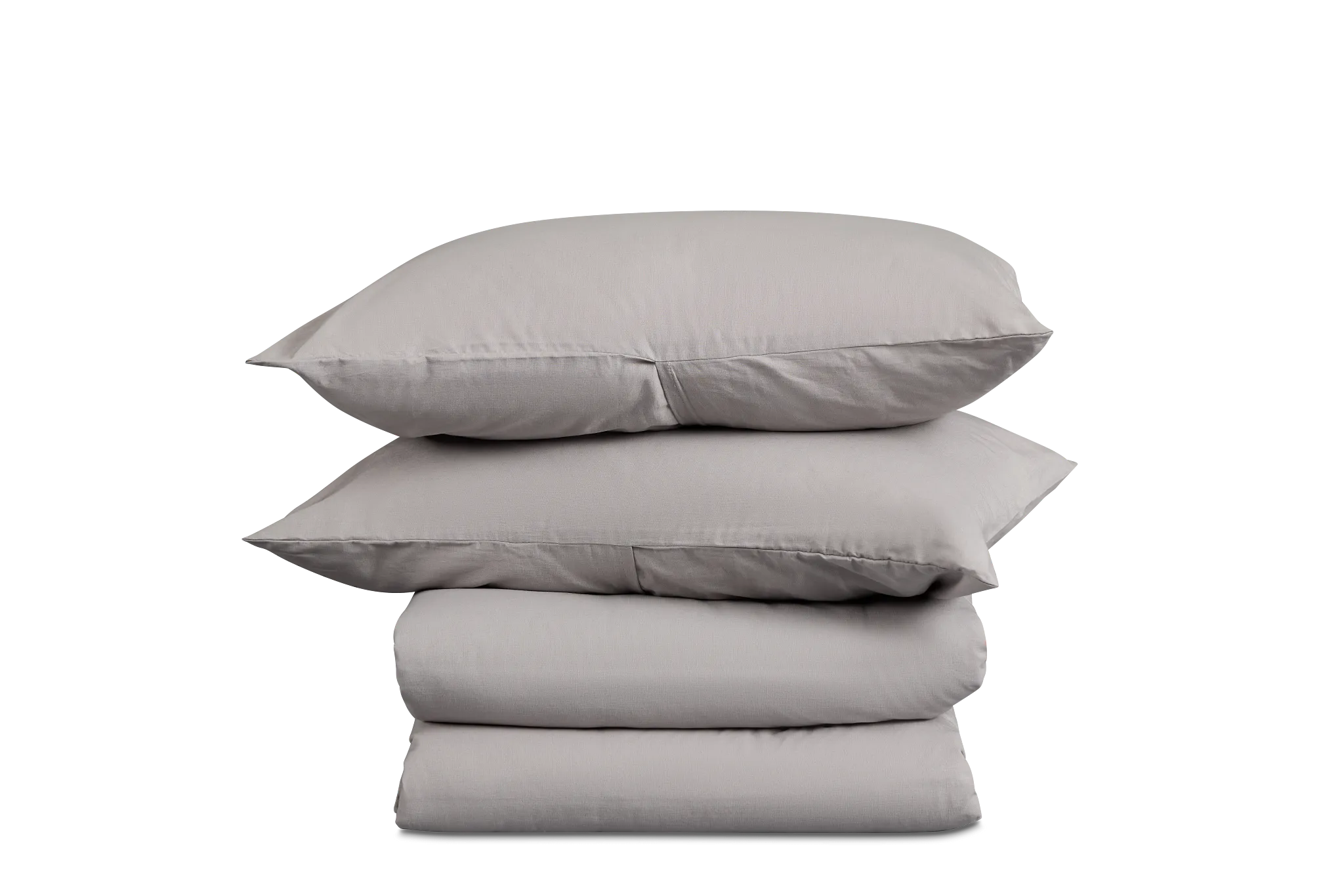 Rest & Renew Linen Blend Gray Duvet Set