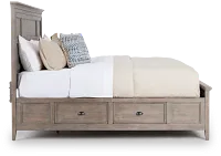 Heron Cove Light Tone Panel Storage Bed