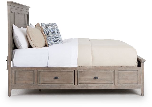 Heron Cove Light Tone Panel Storage Bed