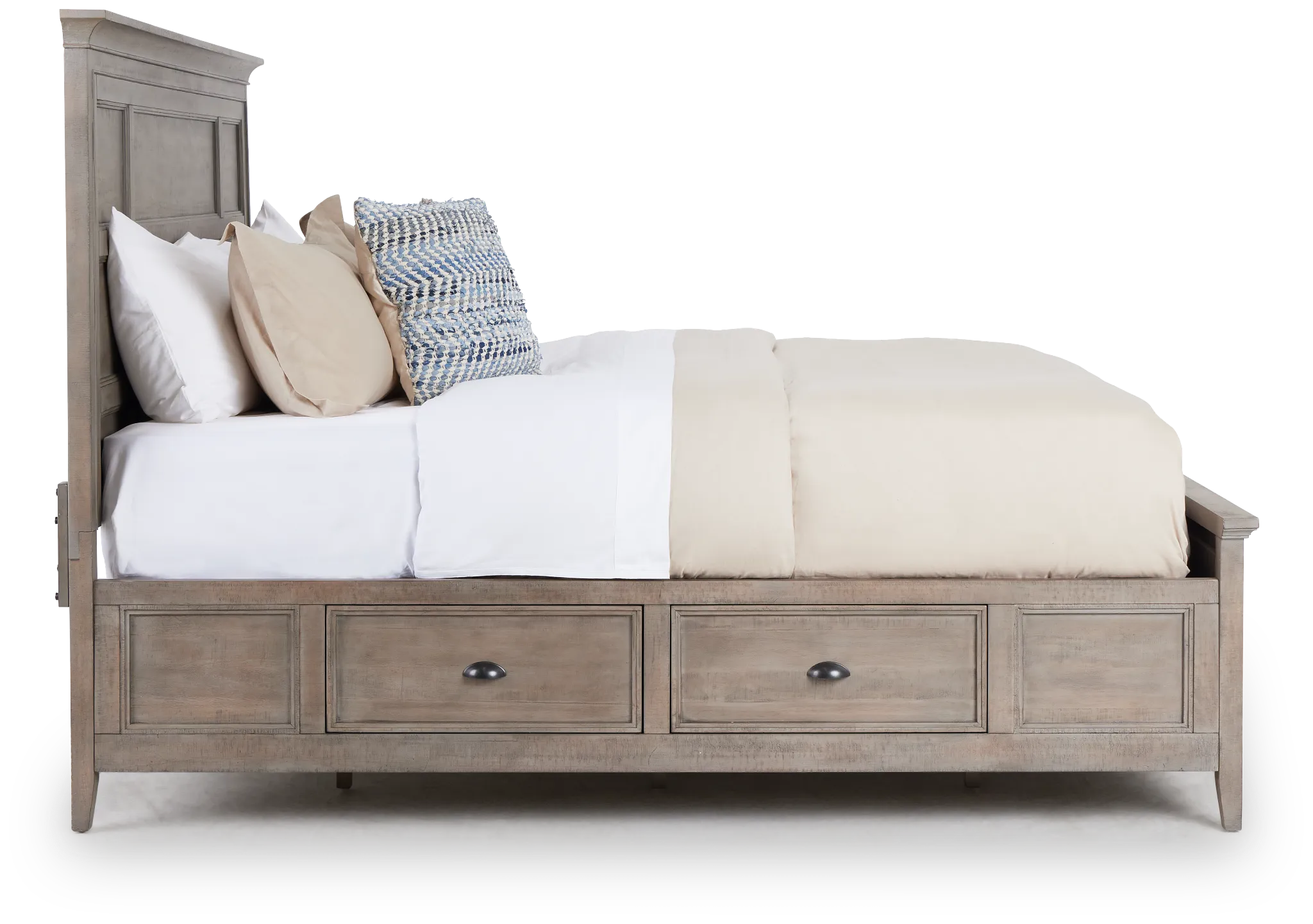 Heron Cove Light Tone Panel Storage Bed