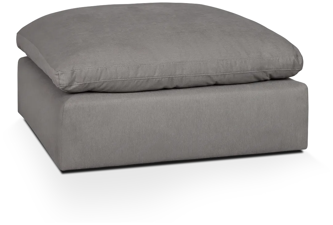 Nixon Light Gray Fabric Cocktail Ottoman
