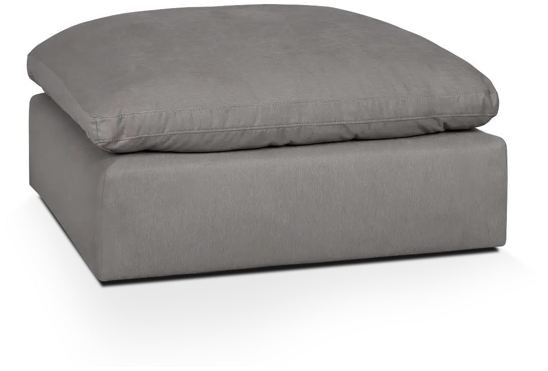 Nixon Light Gray Fabric Cocktail Ottoman Nixon Light Gray Fabric Cocktail Ottoman