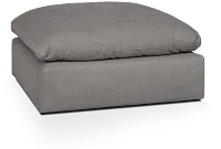 Nixon Light Gray Fabric Cocktail Ottoman