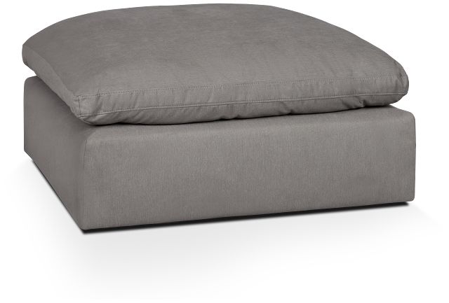 Nixon Light Gray Fabric Cocktail Ottoman